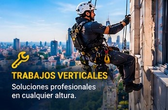 Trabajo vertical en fachada